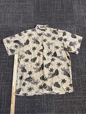 Men's Hawaiian Shirts Size L Marc Edwards Silk Button Down